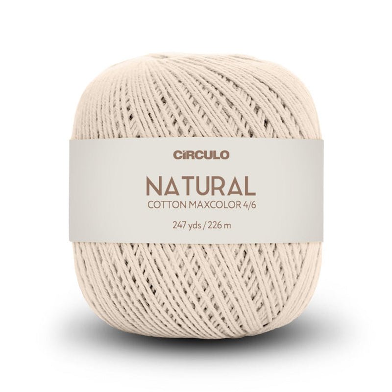 Círculo Natural Maxcolors 4/6, 100% Cotton Yarn, 200 Grams, 247 Yards, 885 Tex, Variety Colors, 1 Roll