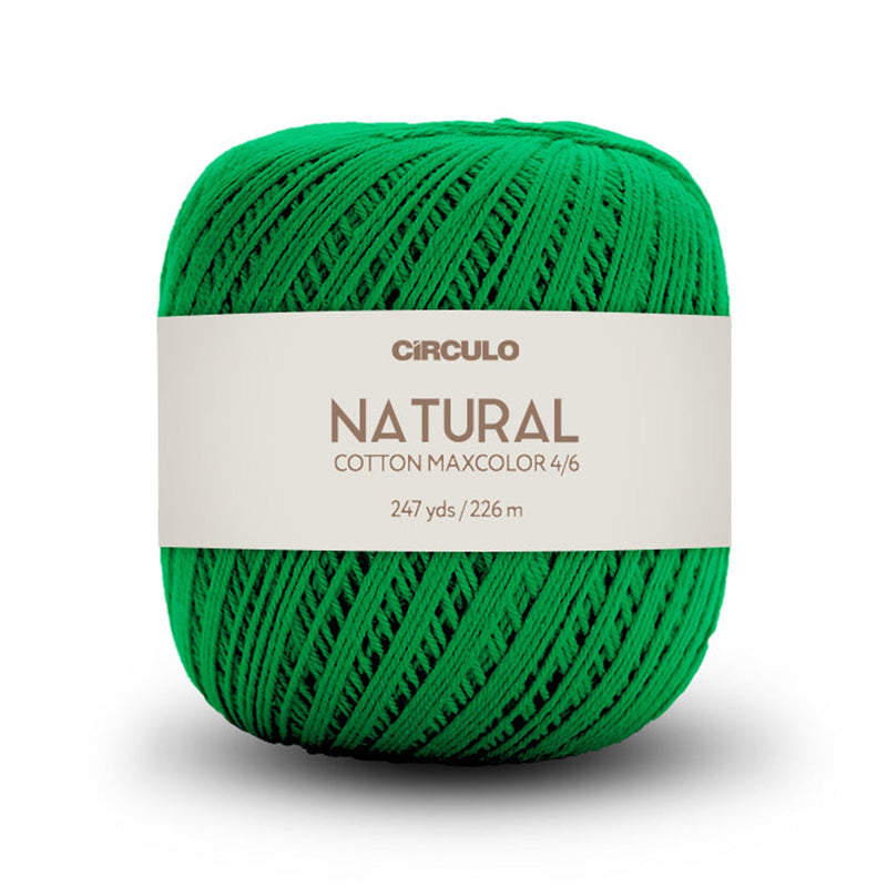 Círculo Natural Maxcolors 4/6, 100% Cotton Yarn, 200 Grams, 247 Yards, 885 Tex, Variety Colors, 1 Roll