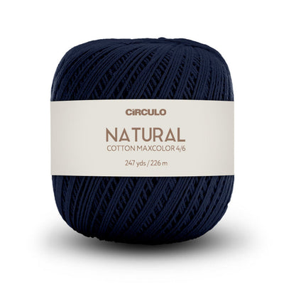 Círculo Natural Maxcolors 4/6, 100% Cotton Yarn, 200 Grams, 247 Yards, 885 Tex, Variety Colors, 1 Roll