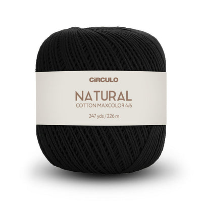 Círculo Natural Maxcolors 4/6, 100% Cotton Yarn, 200 Grams, 247 Yards, 885 Tex, Variety Colors, 1 Roll