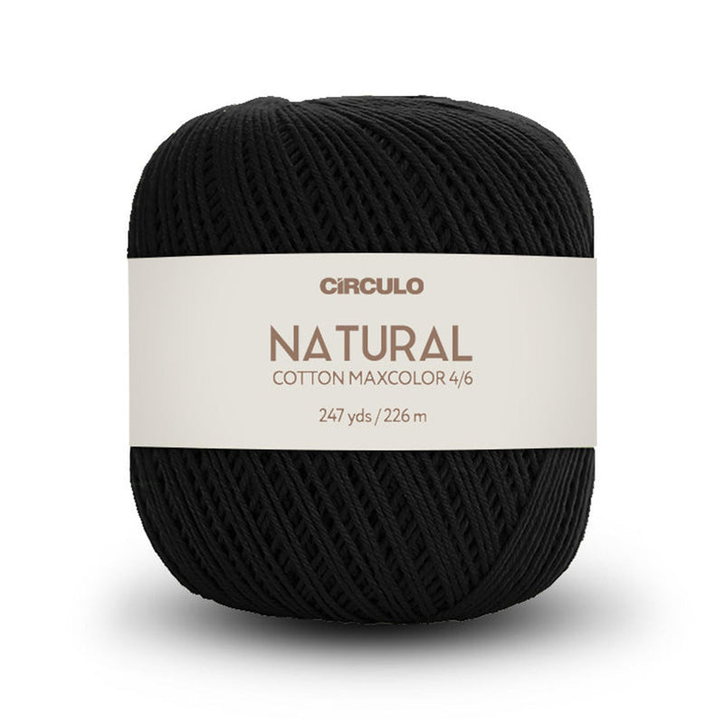 Círculo Natural Maxcolors 4/6, 100% Cotton Yarn, 200 Grams, 247 Yards, 885 Tex, Variety Colors, 1 Roll