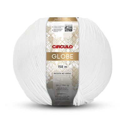 Globe Círculo, 100% Acrylic Yarn, 200g, 1265 Texas, 158 Meters, Variety of Colors, 1 Roll