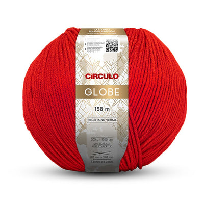 Globe Círculo, 100% Acrylic Yarn, 200g, 1265 Texas, 158 Meters, Variety of Colors, 1 Roll