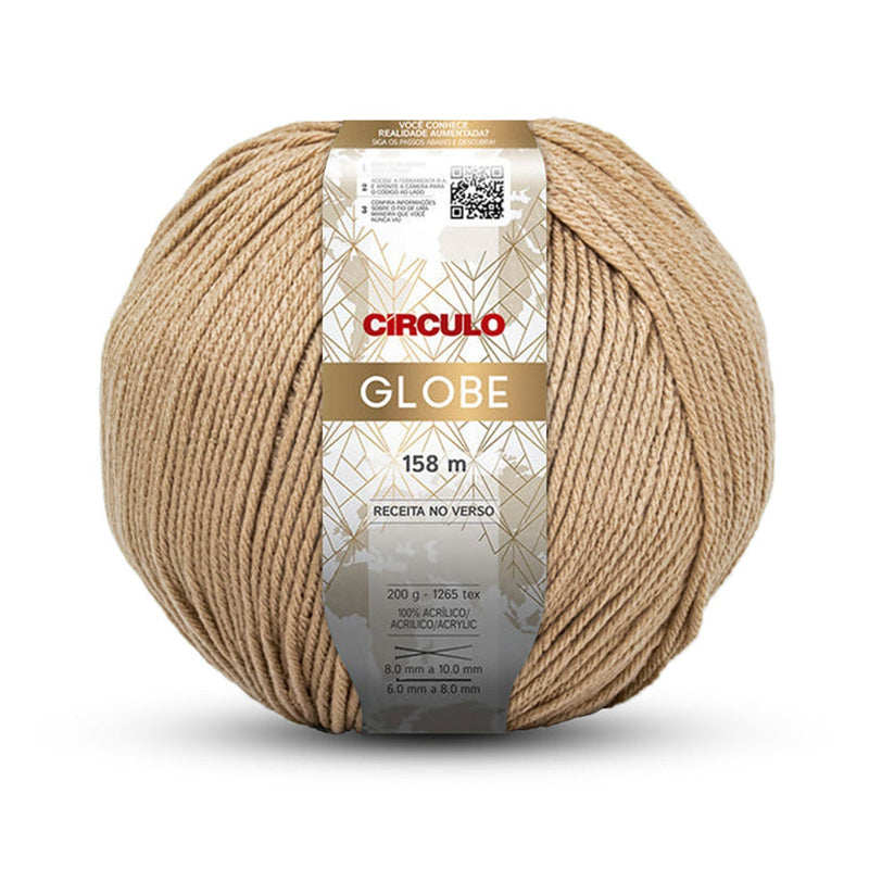 Globe Círculo, 100% Acrylic Yarn, 200g, 1265 Texas, 158 Meters, Variety of Colors, 1 Roll