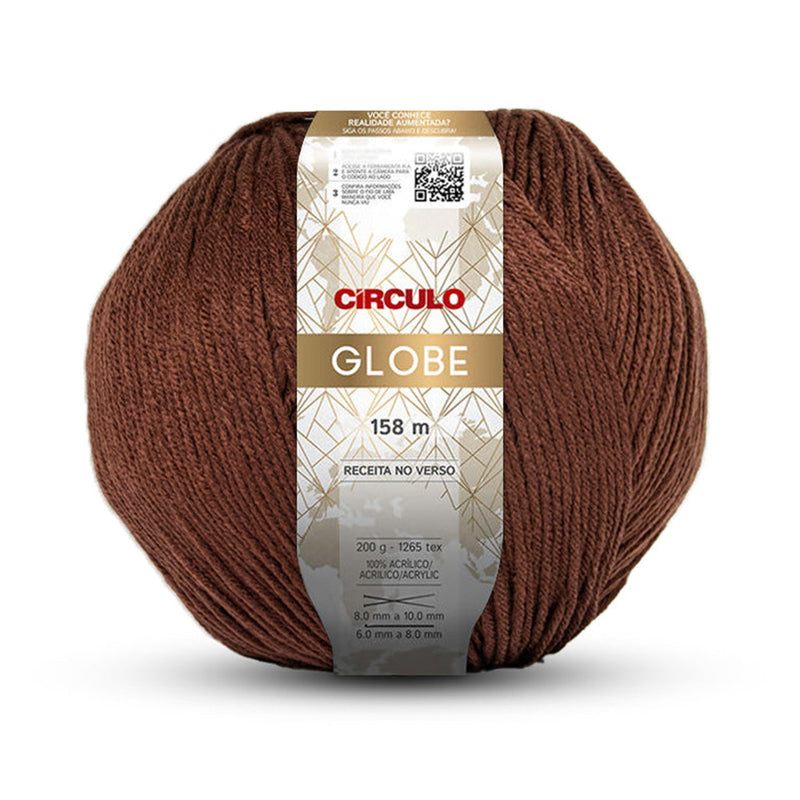 Globe Círculo, 100% Acrylic Yarn, 200g, 1265 Texas, 158 Meters, Variety of Colors, 1 Roll