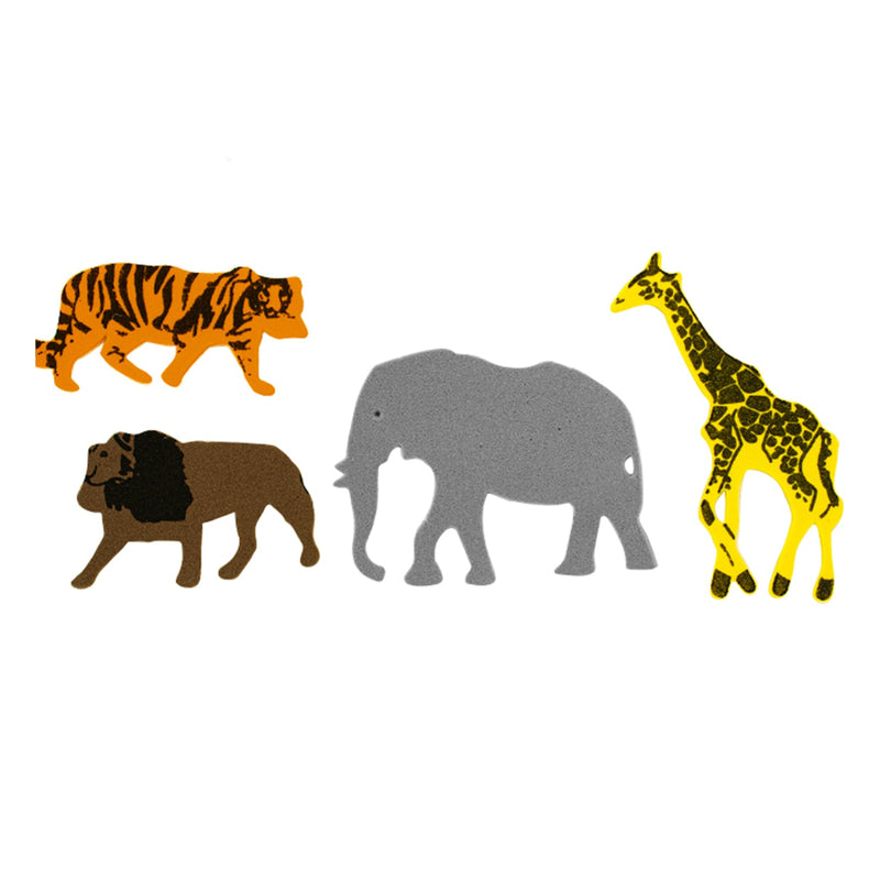 Foamy Sticker with Adhesive, Assorted Colors, Animals Style, 12 pcs,   12-Pack