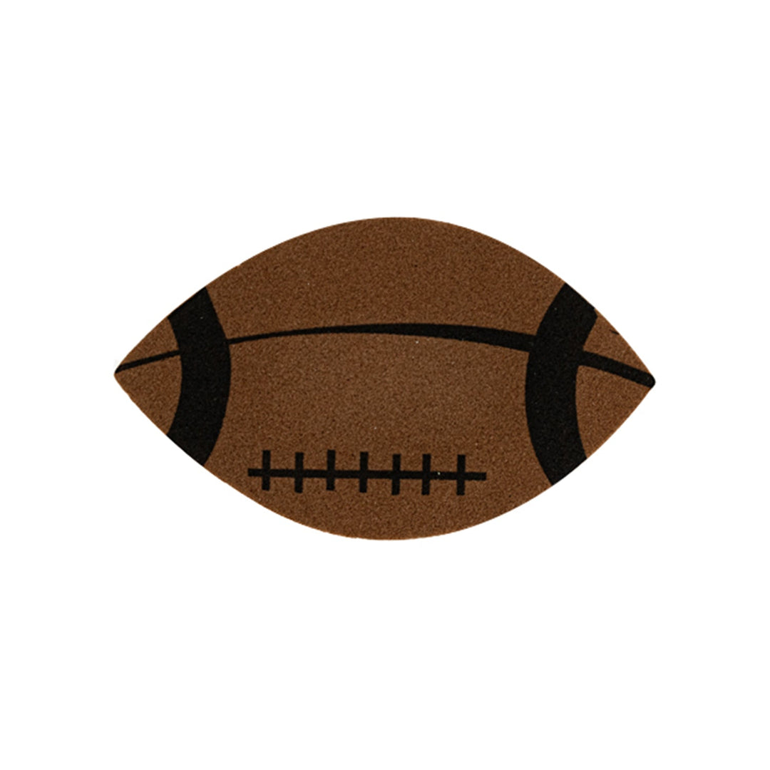 Foamy Sticker with Adhesive, Assorted Colors, Football Style, 15 pcs,   12-Pack