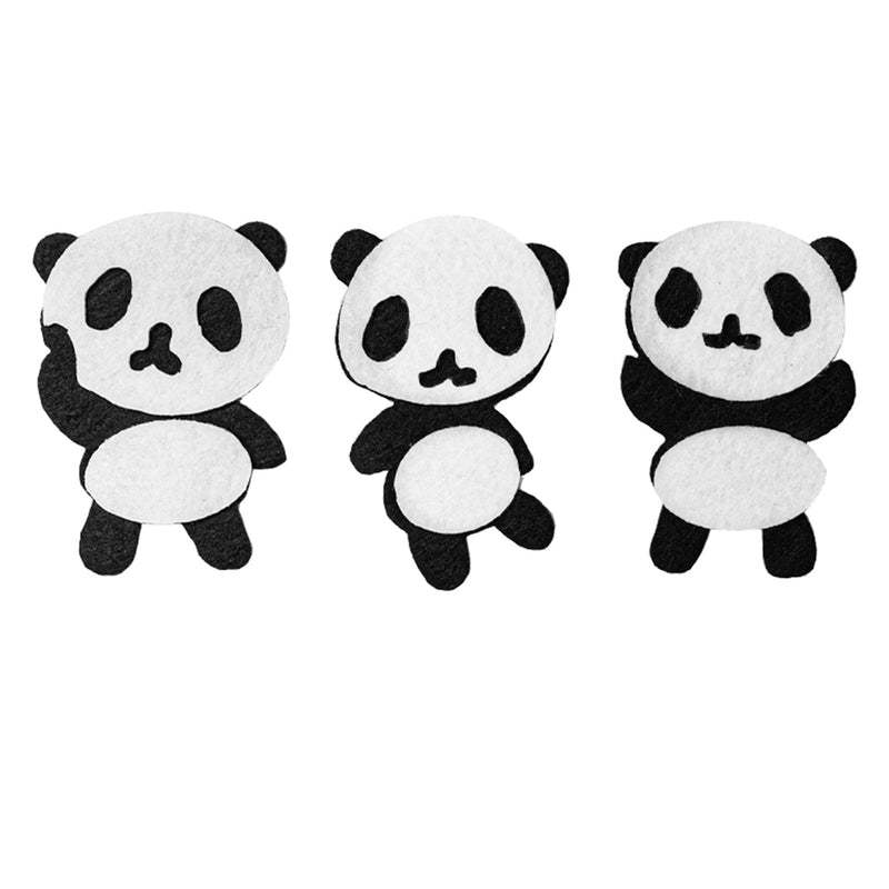 Foamy Sticker with Adhesive, Panda Style, 3 pcs,   12-Pack