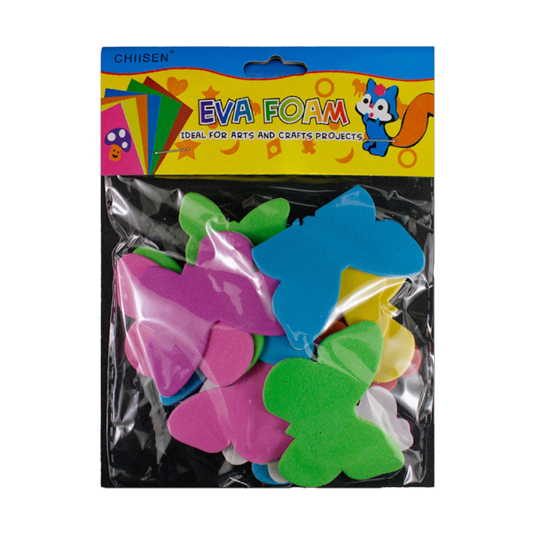 Foam Stickers with Adhesive, Butterflies Style, 8 pcs, 12-Pack