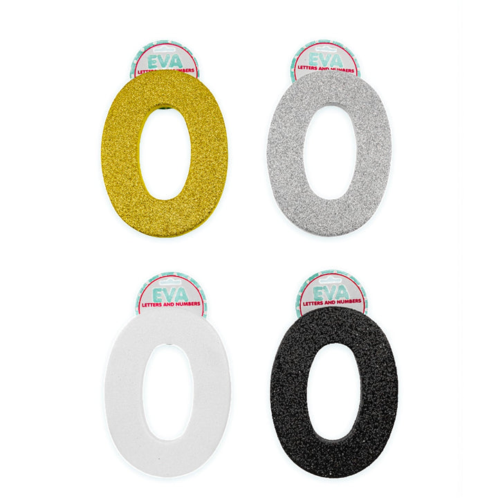 Foamy Glitter Letters, A to Z, 5 x 4 inches, 12 pcs