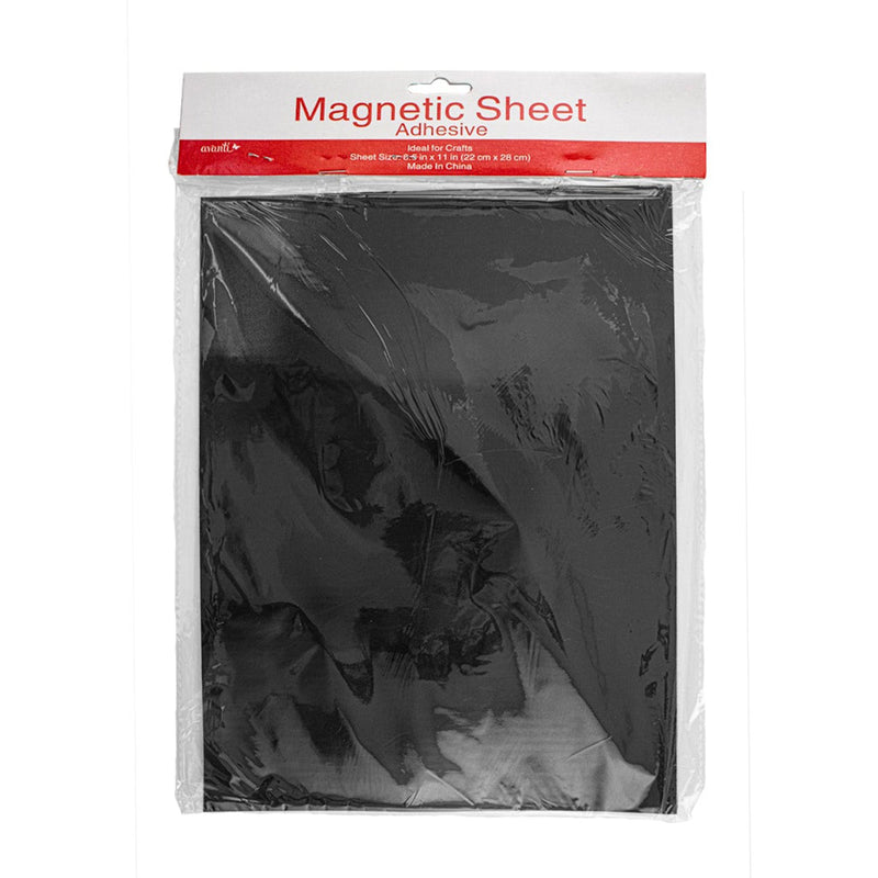 Avanti Magnetic Flexible Sheets with Adhesive Backing (8.5 x 11 Inches) Peel & Stick