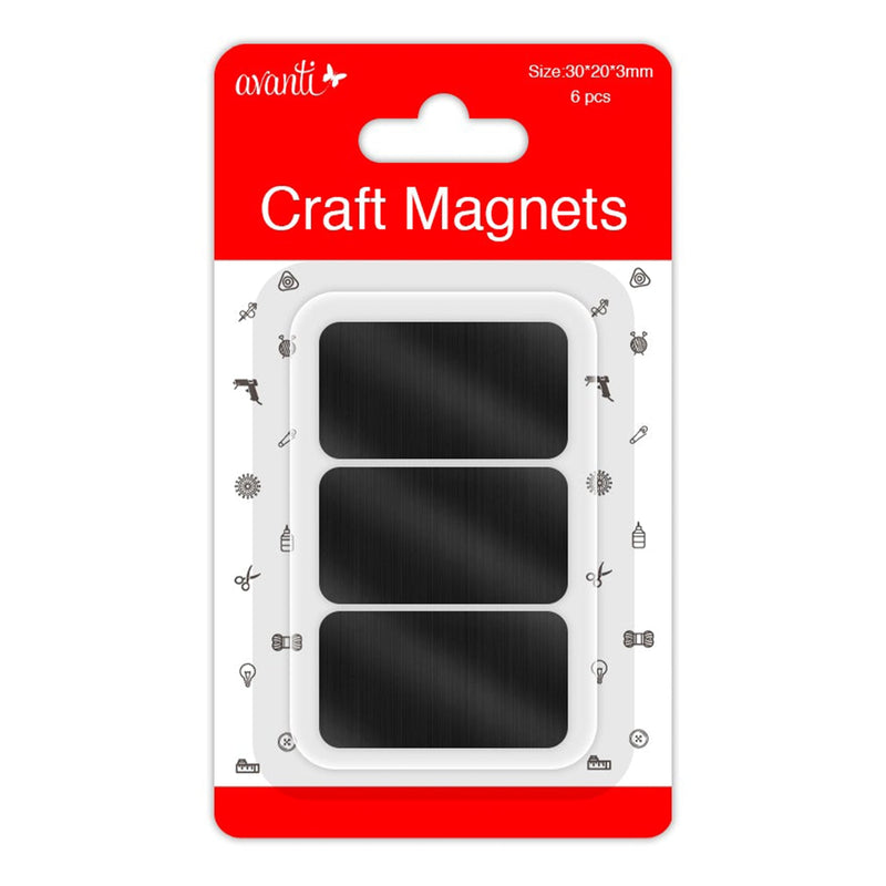 Avanti Craft Magnets, 30mm, 6pcs, 12-Pack
