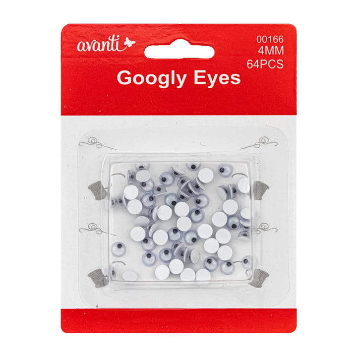 Avanti Round Plastic Googly Eyes, Wiggly Eyes (Assorted sizes and colors)