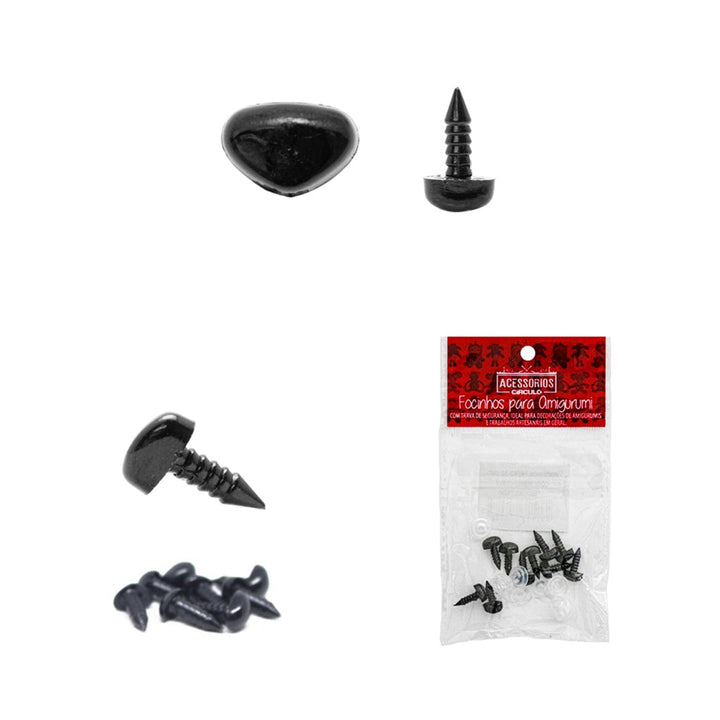 Círculo Plastic Nose with Safety Washers Teddy Bear or Craft Doll Nose, A