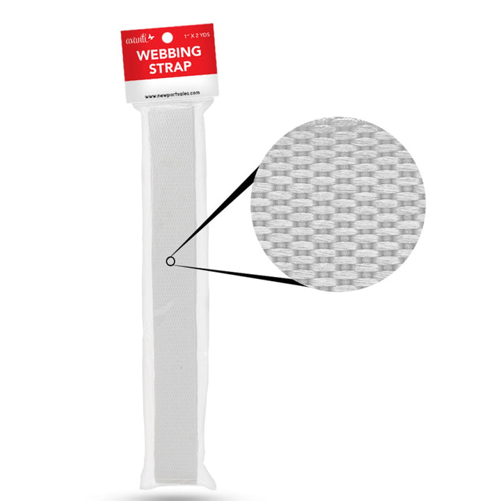 Avanti Webbing Strap, Variety Color – 1" × 2 Yards – Made in China – Retail