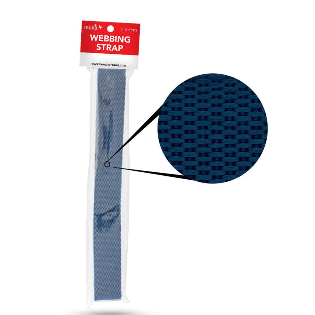 Avanti Webbing Strap, Variety Color – 1" × 2 Yards – Made in China – Retail