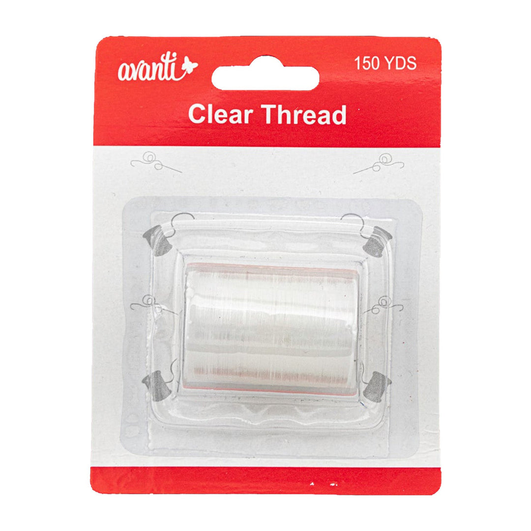Avanti Clear Invisible Transparent Thread – 150 yd – 12-Pack – Made in China
