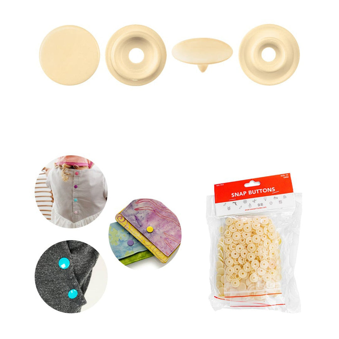 Avanti Snap Buttons – 12 mm Plastic Snaps – Variety Colors – 12-Pack – Made in China
