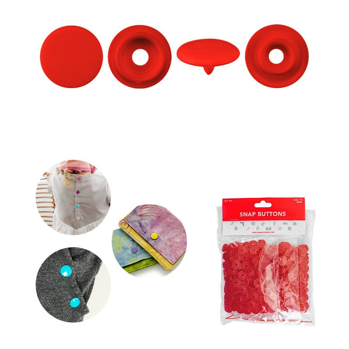 Avanti Snap Buttons – 12 mm Plastic Snaps – Variety Colors – 12-Pack – Made in China