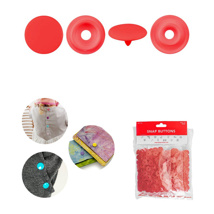 Avanti Snap Buttons – 12 mm Plastic Snaps – Variety Colors – 12-Pack – Made in China