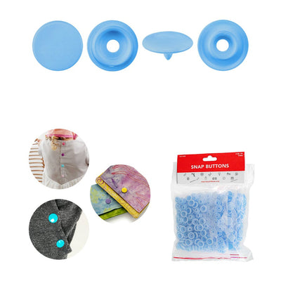 Avanti Snap Buttons size 12 mm, Plastic Snaps No-Sew Buttons Fastener. Variety color,   12-Pack