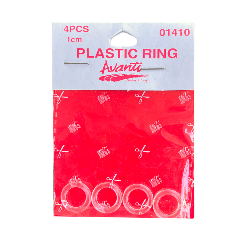 Avanti Clear Acrylic O-Ring,  Assorted Sizes,   12-Pack
