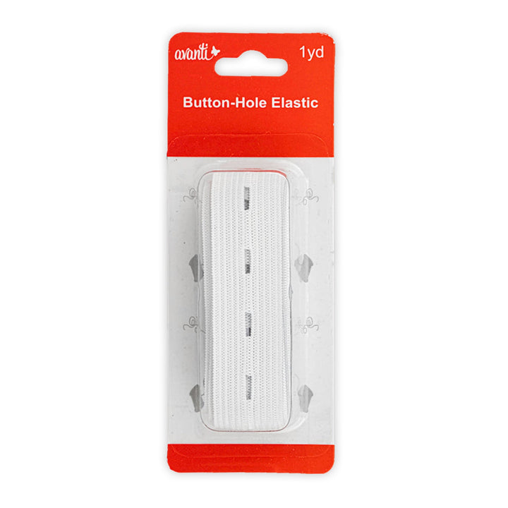 Avanti Button-Hole Elastic,  1 Piece,  1 Yard,   12-Pack