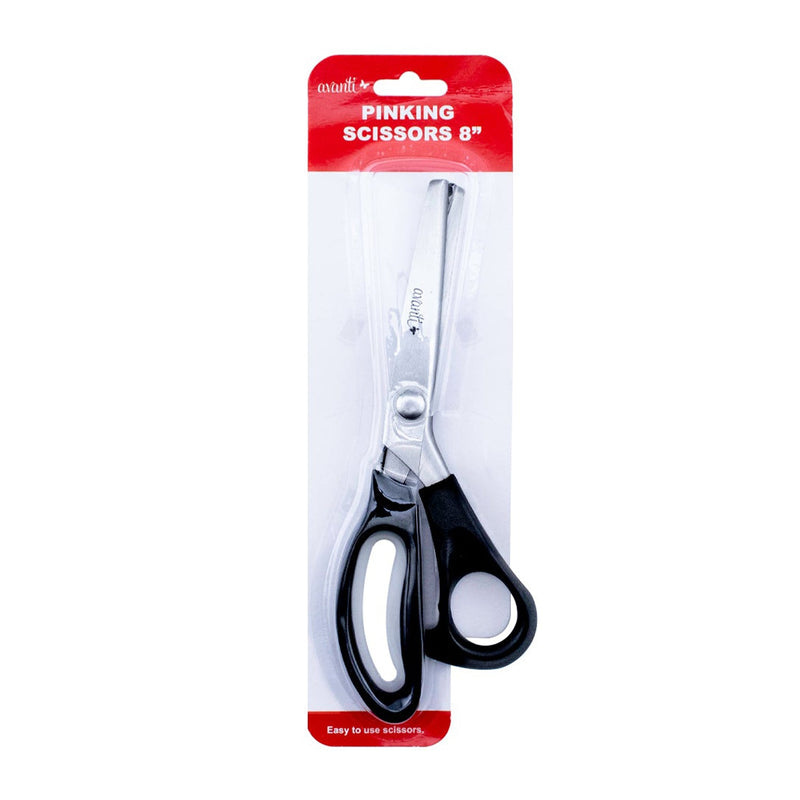 Avanti Pinking Shears 8" with Comfort Grips, Dressmaking Pinking Shears Crafts Zig Z