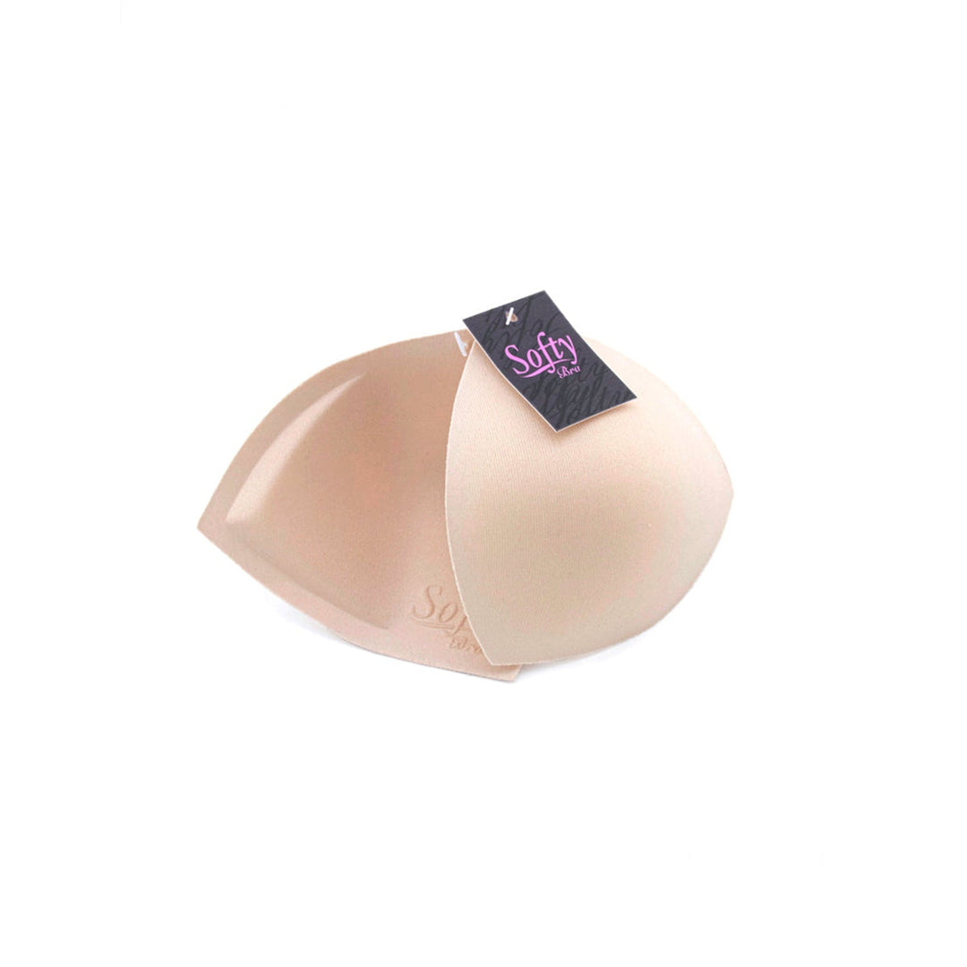 Avanti Bra Insert Pad, Triangular Shape, Black and Natural (1 pair, assorted sizes),    6-Pack