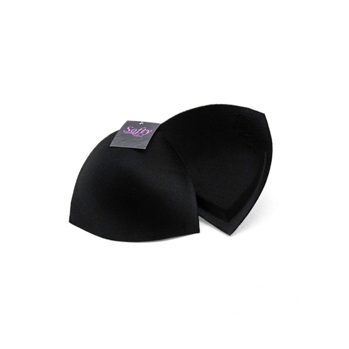Avanti Bra Insert Pad, Triangular Shape, Black and Natural (1 pair, assorted sizes),    6-Pack