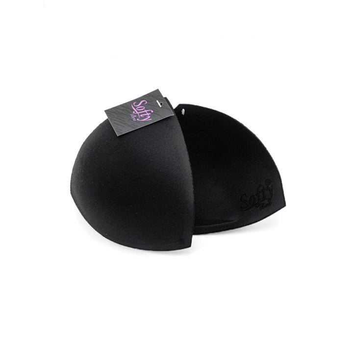 Avanti Bra Insert Pad, Triangular Shape, Black and Natural (1 pair, assorted sizes)