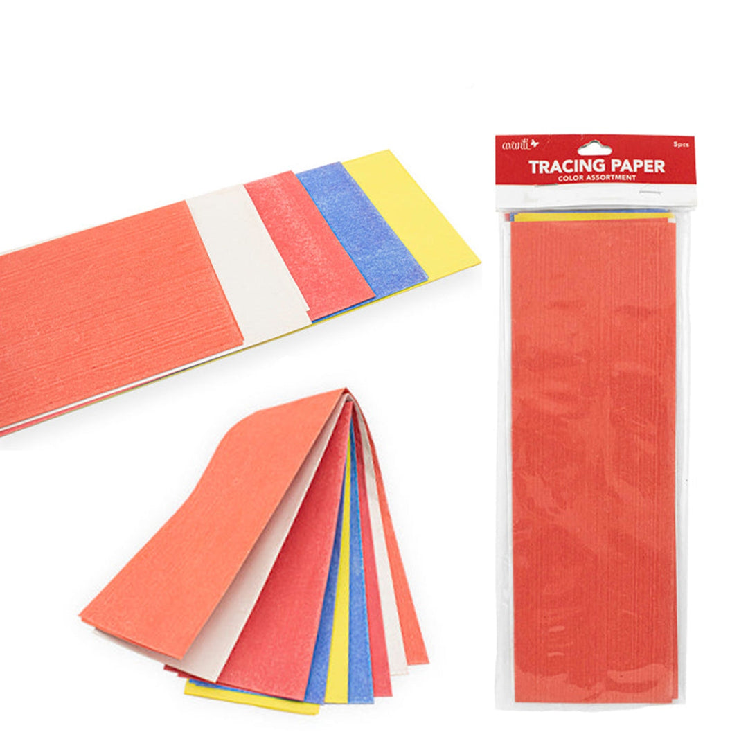 Avanti Carbon Tracing Paper (5 Colors, 19.5 × 6.5 in) – Made in China – 12-Pack