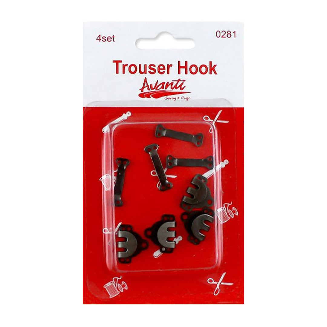 Avanti Copper Sewing Hooks and Eyes Closure for Trousers and Skirts,   12-Pack