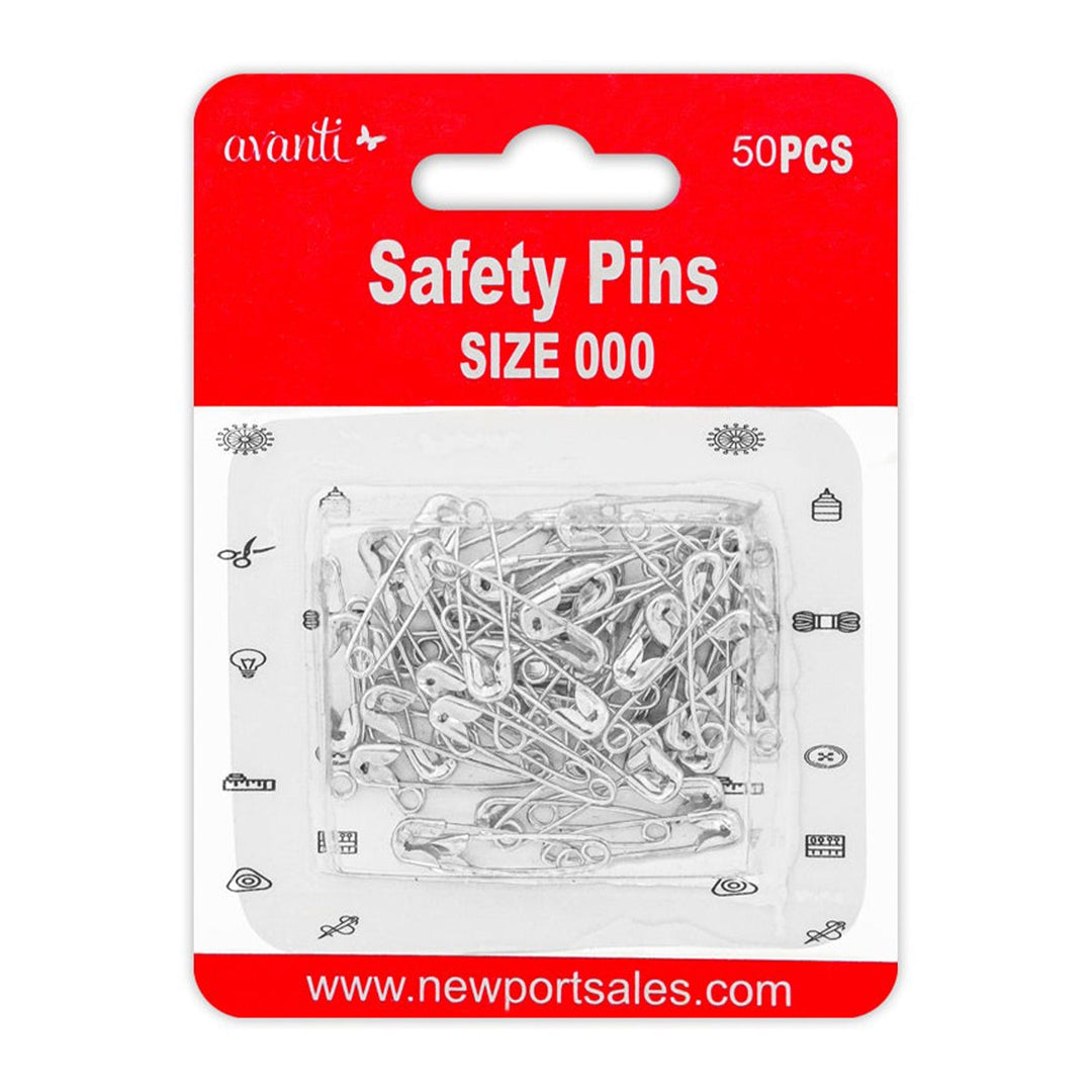 Avanti Safety Pins – 75 pcs Each – 12-Pack (Assorted Sizes & Colors) – Made in China