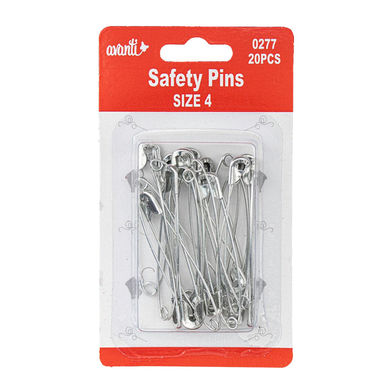 Avanti Safety Pins, Nickel Plated Brass, Silver and Gold Colors (Assorted sizes),   12-Pack