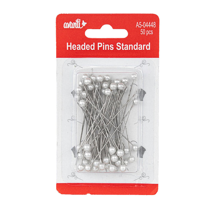 Avanti  Silver Head Pins,  Standard for Fashion, Jewelry Making, Beading or Crafti,   12-Pack
