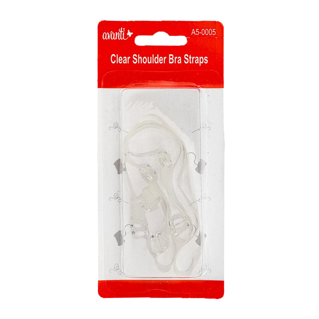 Avanti Women’s Shoulder Bra Straps – Clear – One Size – Made in China – Retail (1 Pair)