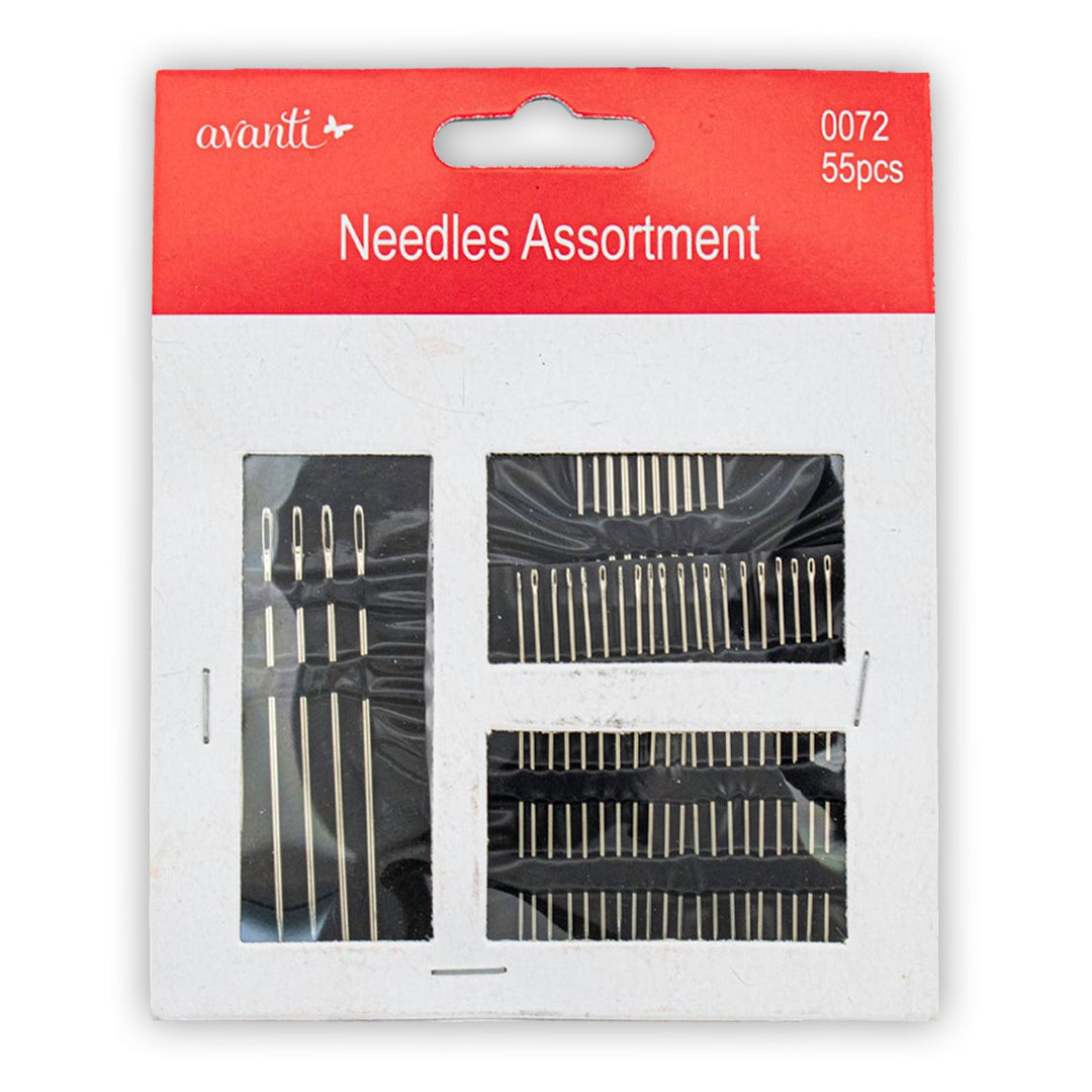 Avanti Assorted Premium Hand Needles – 55 pcs – Made in China – Retail Pack