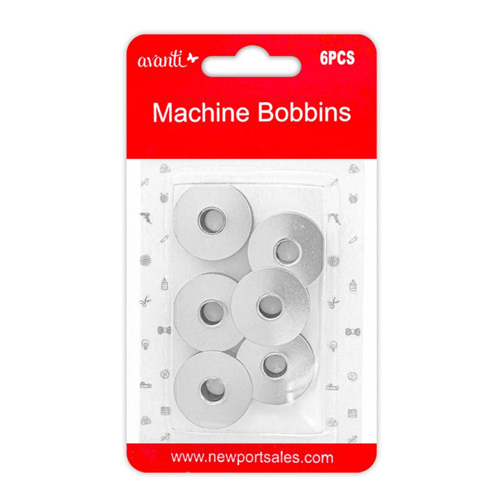Avanti Sewing Machine Bobbins – Class 15 – 6 pcs Each – 12-Pack (72 Total) – Made in China