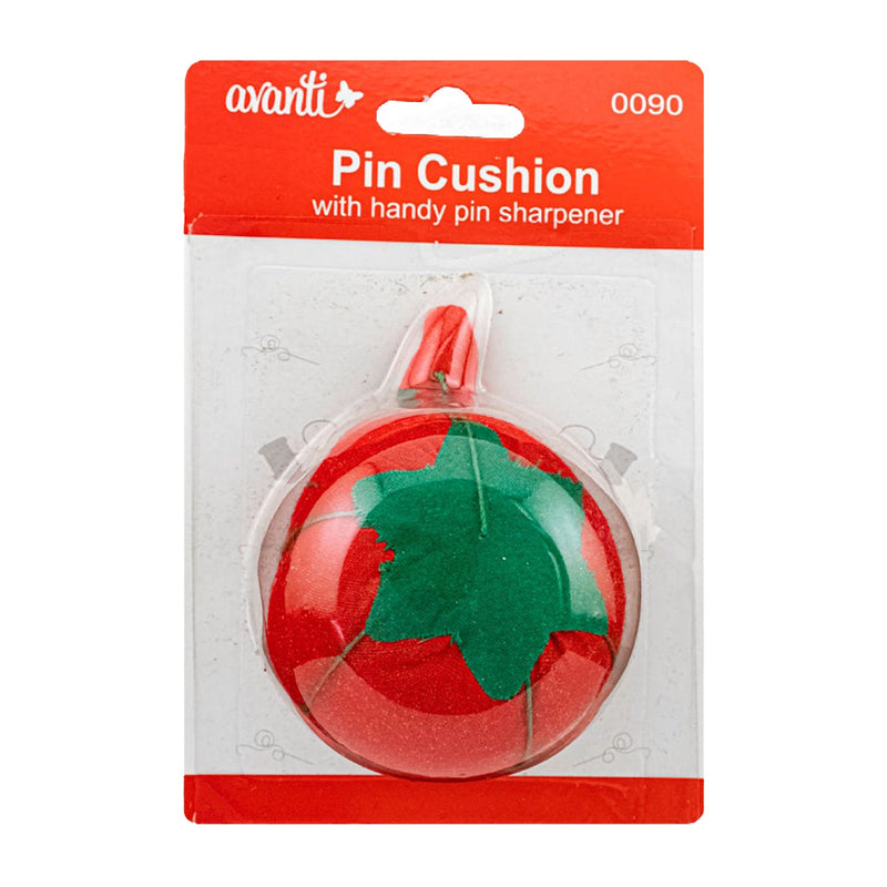 Avanti Tomato Pin Cushion with Handy Pin Sharpener