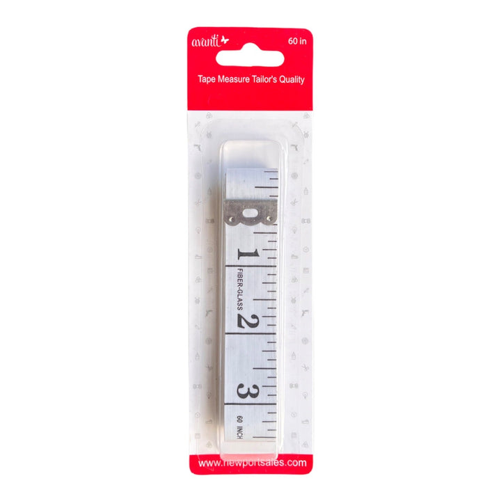 Avanti Tape Measure, Tailor’s Tape, Flexible Ruler (60 inches) – Made in China – 12-Pack