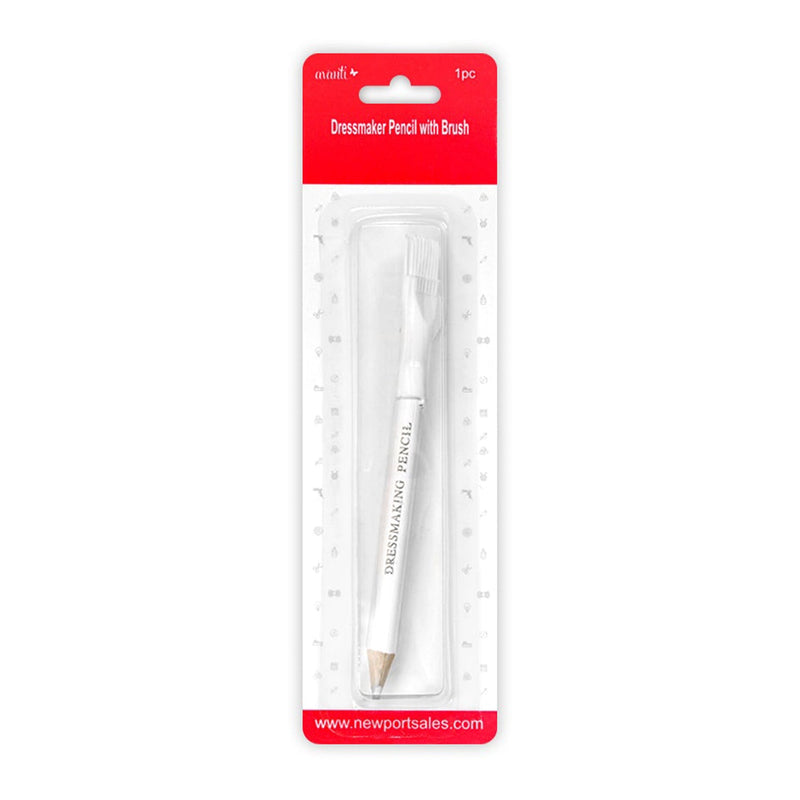 Dressmaker Chalk Pencil with Brush,  Sewing Fabric Pencil,  Water Soluble Pencil,  T,   12-Pack