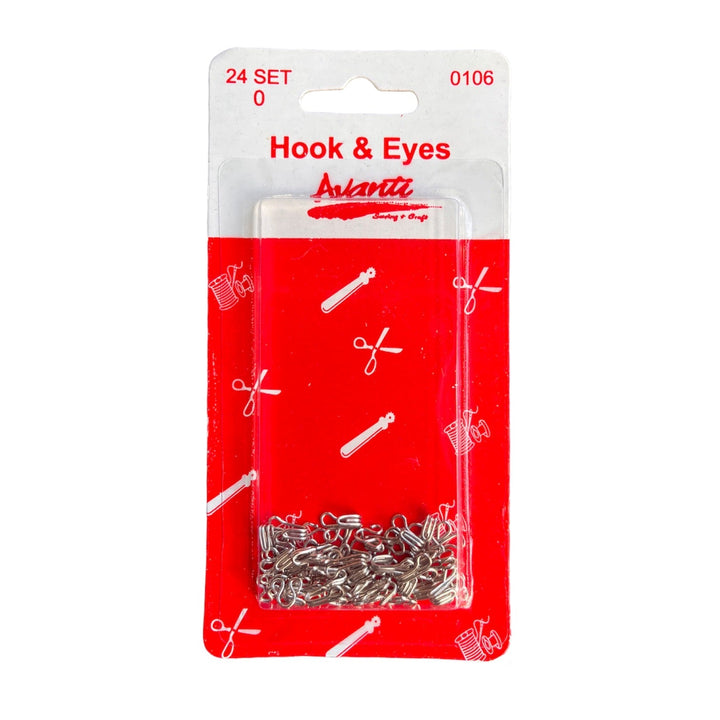 Avanti Sewing Hooks & Eyes Closure Set, 24 Sets - 12 Packs – Made in China