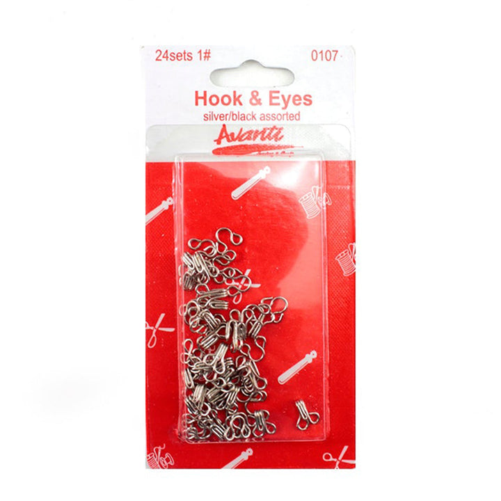 Avanti Sewing Hooks & Eyes Closure Set – 24 Sets – Made in China – Retail