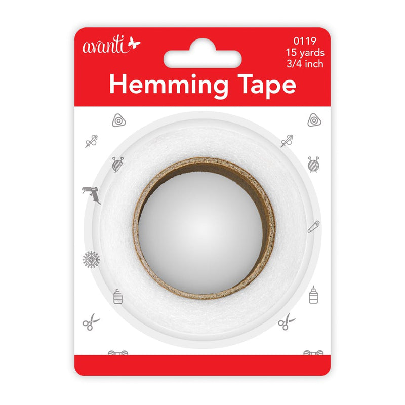 Avanti Hemming Tape,  Hem Iron-On Adhesive,  Fabric Fusing Tape Adhesive (3/4 Inch x,   12-Pack