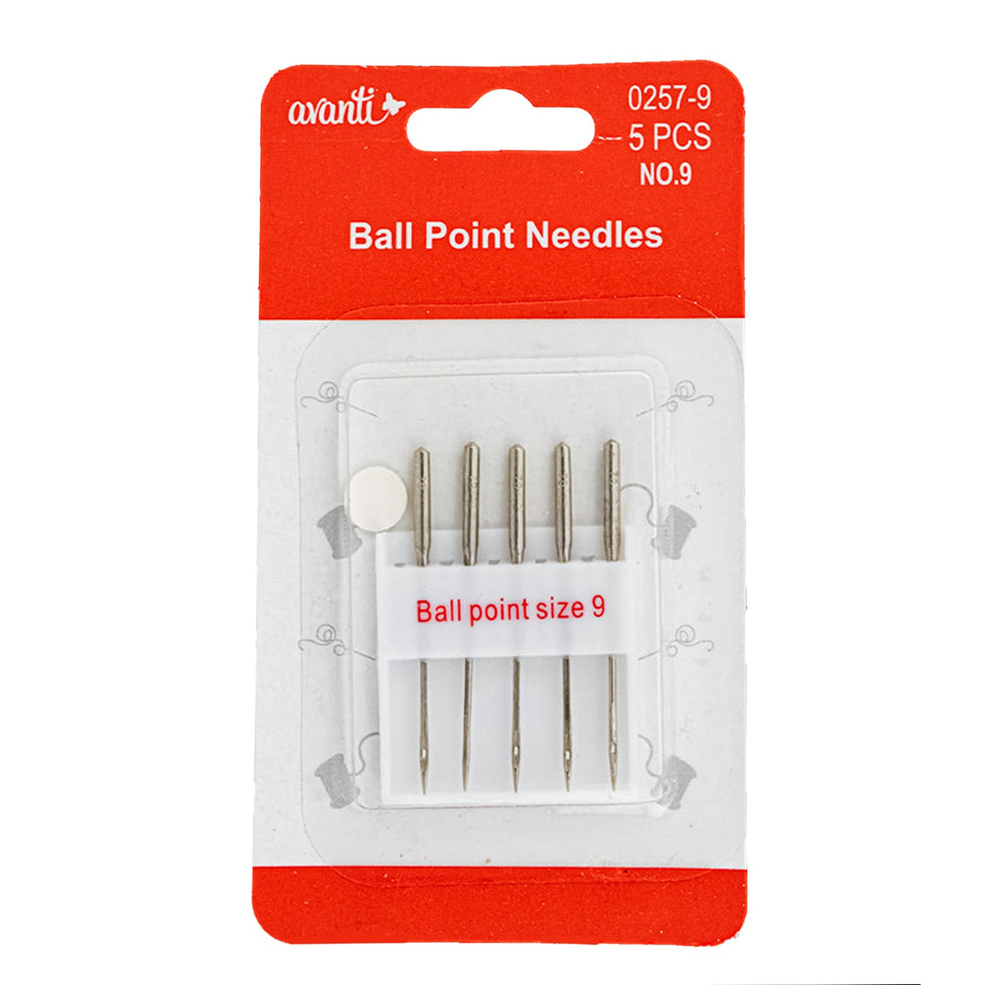 Avanti Needle Ballpoint – 5 pcs Assorted Sizes – 12-Pack – Made in China