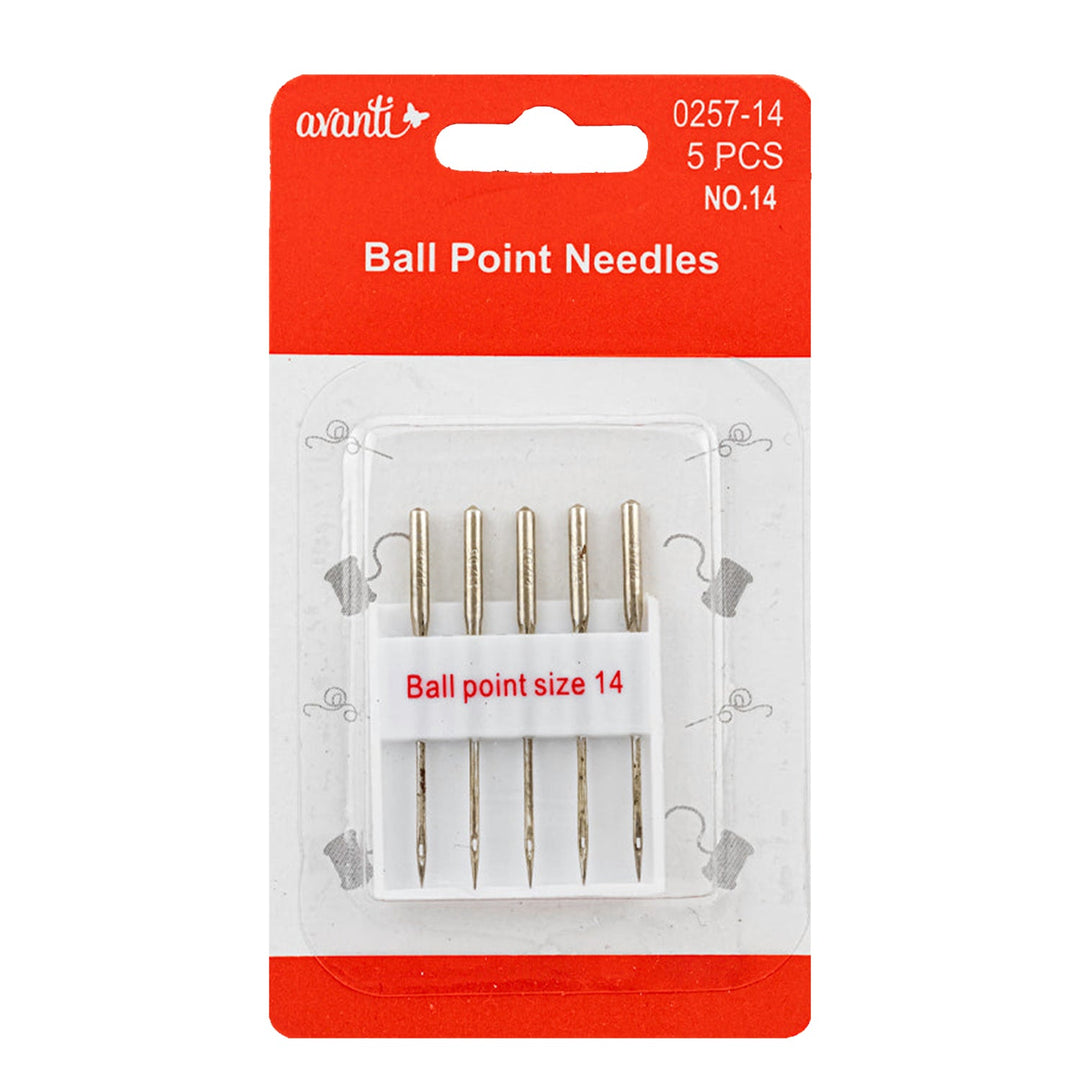 Avanti Needle Ballpoint – 5 pcs Assorted Sizes – Made in China – Retail