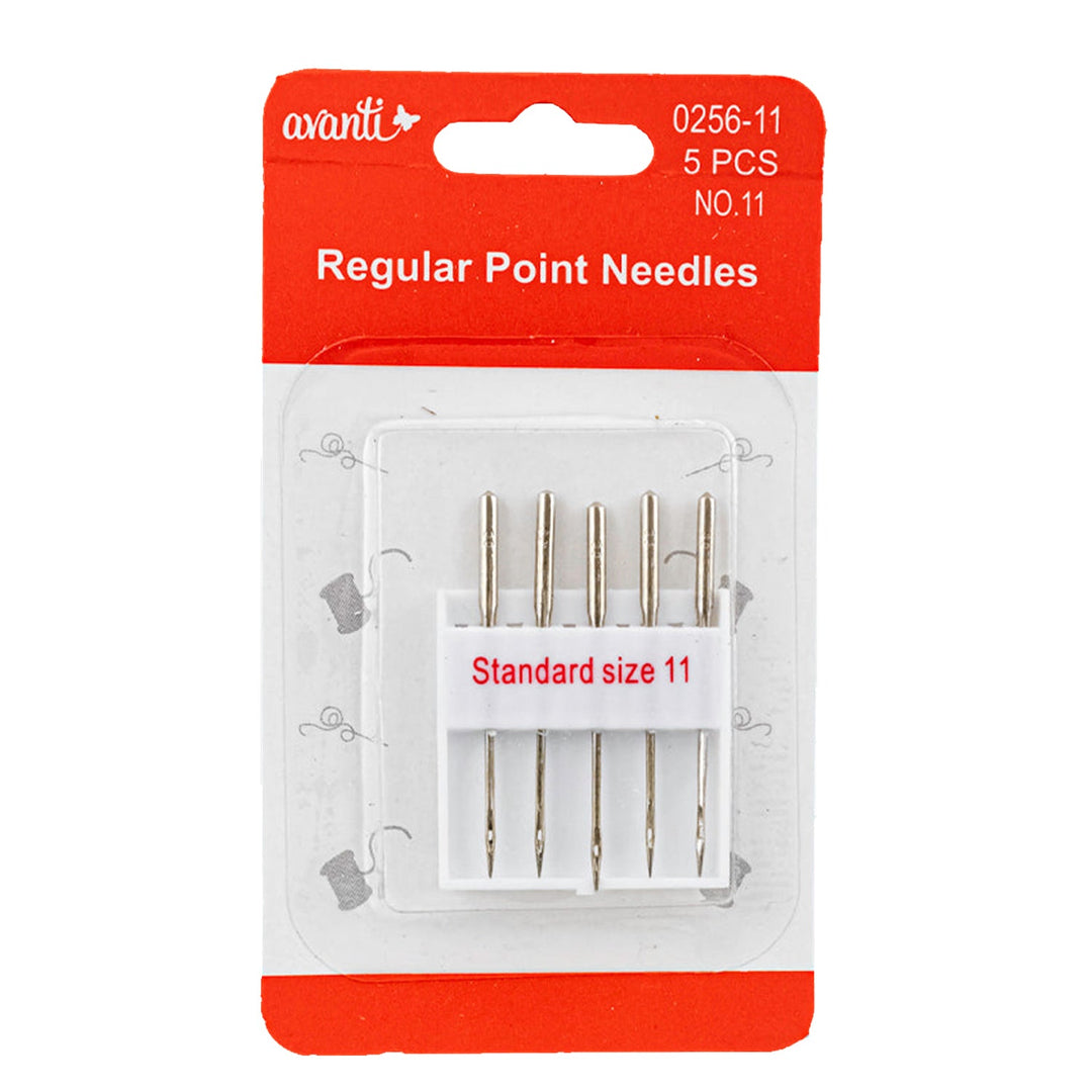 Avanti Regular Point Standard Needles – 5 pcs Assorted Sizes – 12 Packs – Made in China