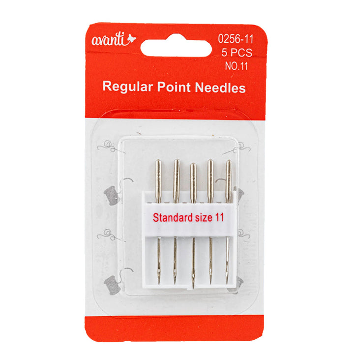 Avanti Regular Point Standard Needles – 5 pcs Assorted Sizes – 12 Packs – Made in China