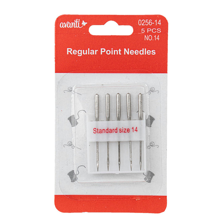 Avanti Regular Point Standard Needles – 5 pcs Assorted Sizes – 12 Packs – Made in China